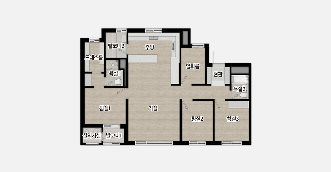 해링턴플레이스 오룡역_세대안내