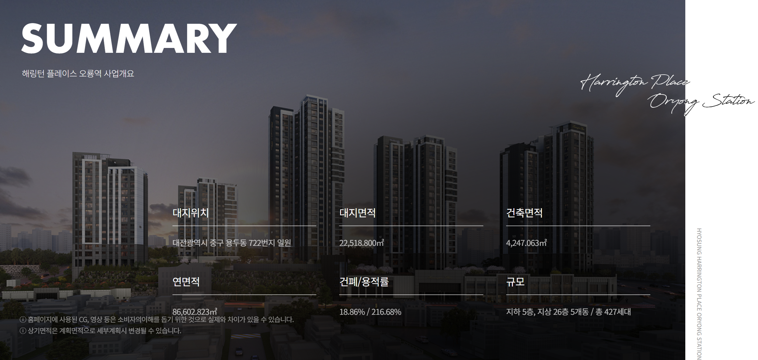해링턴플레이스 오룡역_사업개요